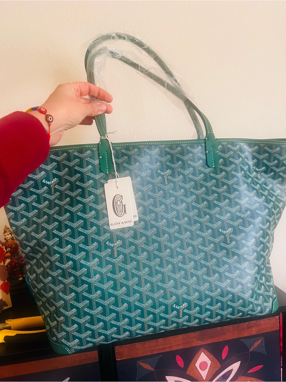 NWT Goyard Artois MM tote in Green